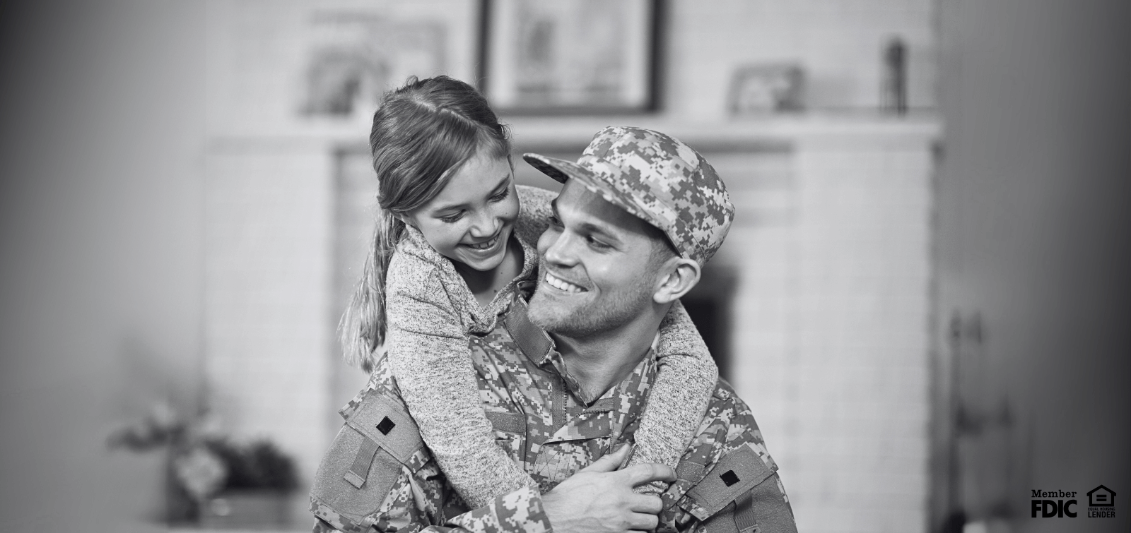 Happy military family who benefits from military discounts.