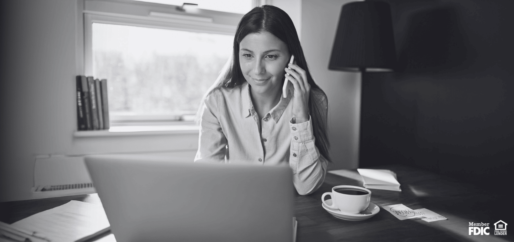 Woman choosing the best loan based on the loan terms offered.